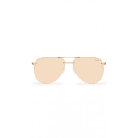 Quay Gold/Pink Lens \'The Playa\' Sunglasses