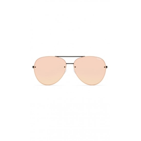 Quay \'Cool Innit\' Black/Pink Mirror Lens Sunglasses