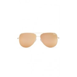 Quay 'High Key' Sunglasses Gold/Gold Mirror
