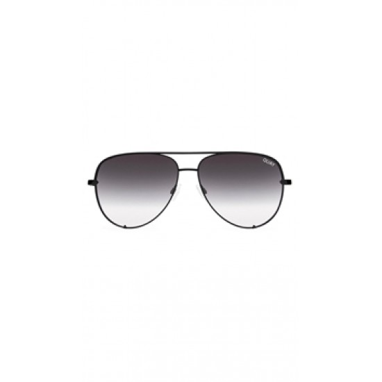 Quay \'High Key\' Black/Smoke Fade Lens Sunglasses