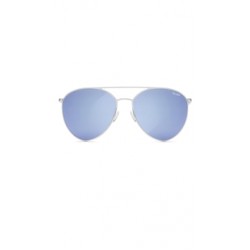 Quay 'Indio' Sunglasses Silver/Blue Mirror