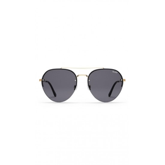 Quay \'Somerset\' Sunglasses Gold/Smoke Lens