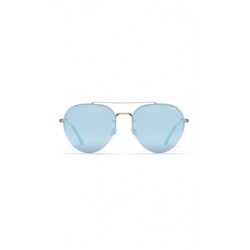 Quay 'Somerset' Sunglasses Gold/Lilac Mirror