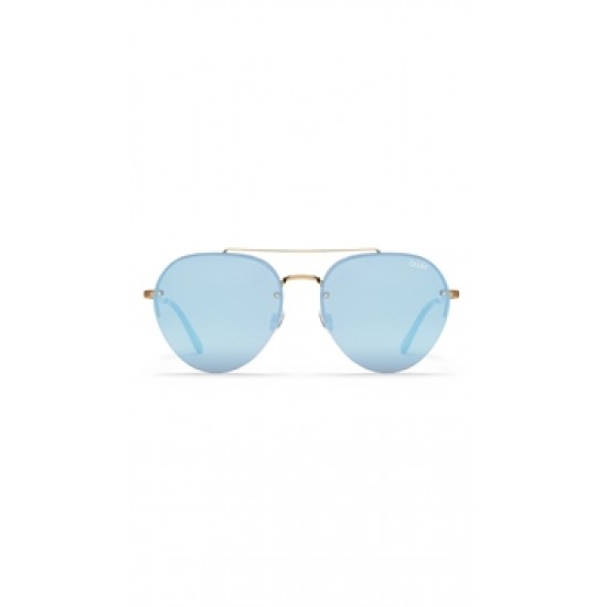 Quay \'Somerset\' Sunglasses Gold/Lilac Mirror