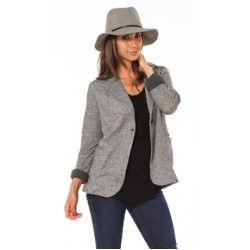 Jet by John Eshaya Charcoal Sweatshirt Blazer