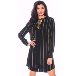 Rails Black & Mocha 'Stephanie' Button Down Dress