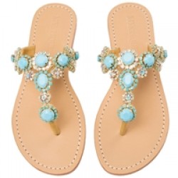 Mystique Gold & Turquoise 'Instanbul' WEDGE Sandals
