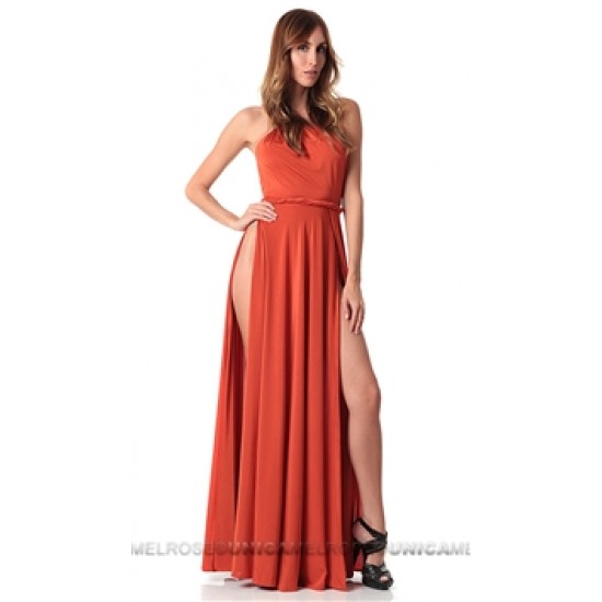 Abyss by Abby Orange Vamp Maxi Dress