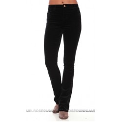 J Brand Black Remy High Waisted Velvet Pants