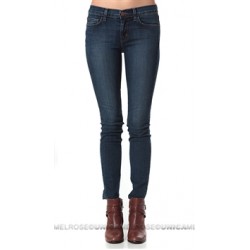 J Brand Blue Mid Rise Skinny Leg Jean