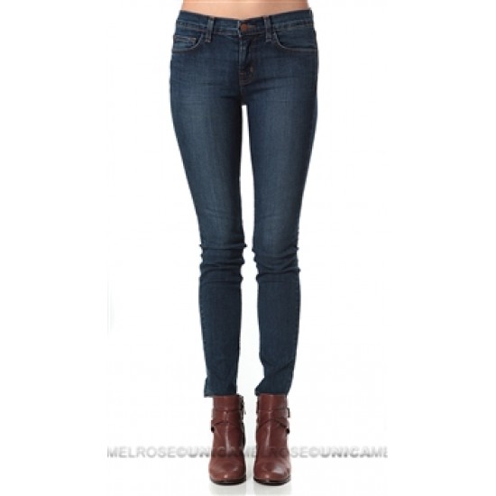 J Brand Blue Mid Rise Skinny Leg Jean