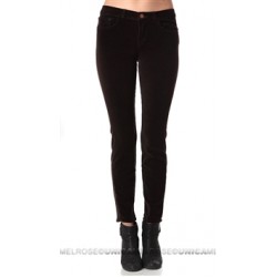 J Brand Brown Velvet Mid Rise Pants