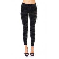J Brand Black & Olive Camo Mid Rise Supper Skinny Leg Pants