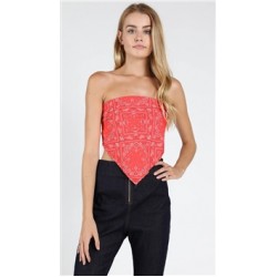 Wild Honey Strapless Bandana Top