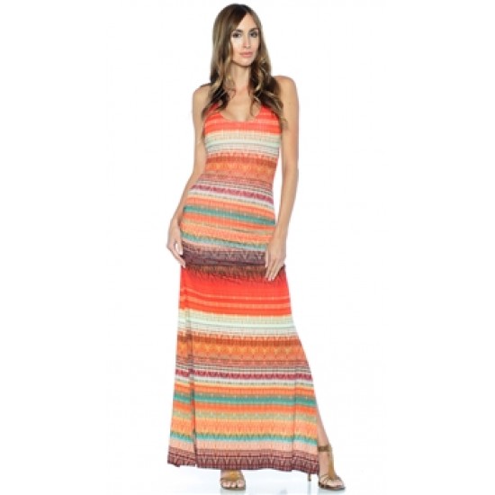 Sky Orange Rosemarie Maxi Dress