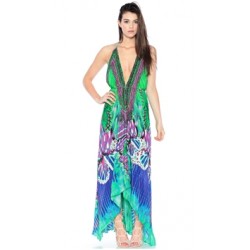 Parides Green and Purple Avatar 3 Ways To Style Maxi Dress