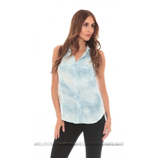 Bella Dahl Sleeveless Pocket Top