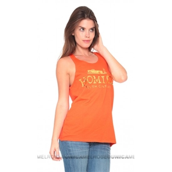 Brian Lichtenberg Homies Orange Tank Top with Gold Foil