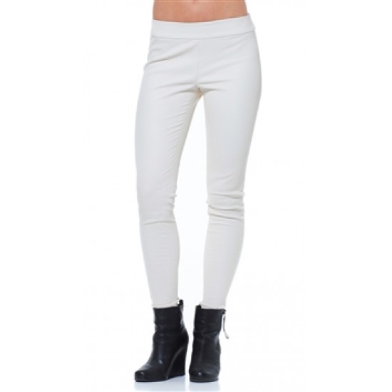 Alice + Olivia Bone Lamb Leather Pants