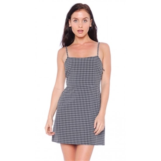 Cotton Candy LA Gingham Print Mini Dress