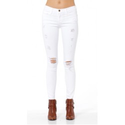 Frame Denim White Le Color Destroy Jeans