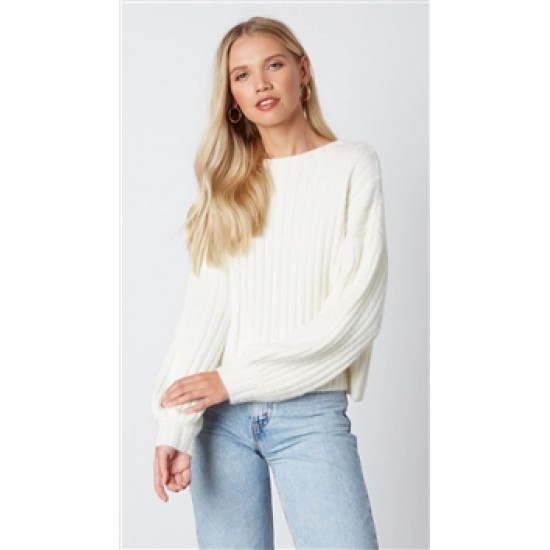 Cotton Candy White Sweater