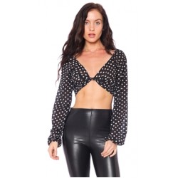 Cotton Candy LA Black & White 'Polka Fun' Top