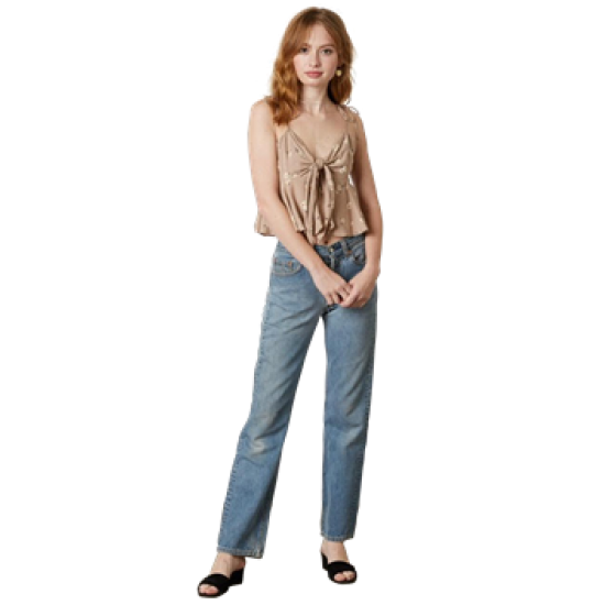 Cotton Candy LA Taupe Top