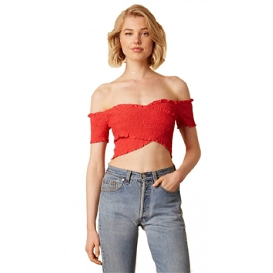 Cotton Candy LA Red Star Crossed Lovers Top