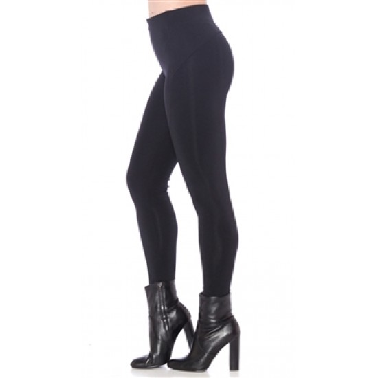 David Lerner Black Seamed High Rise Leggings