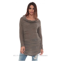 Free People Mushroom Reunion Drape Neck Sweater