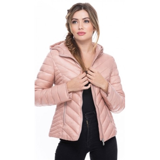 COALITION LA Blush Marathon Chevron Jacket COALITION LA Blush Marathon Chevron Jacket