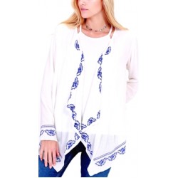 Unica Exclusive Ivory Long Sleeve Cover Up