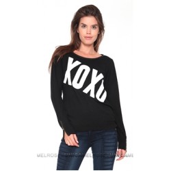 Feel the Piece Black XoXo Sweater