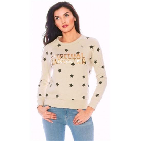 Spiritual Gangster Cement \'Varsity Stars\' Pullover Spiritual Gangster Cement \'Varsity Stars\' Pullover