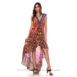 Parides Royal Heritage High Low Max Dress