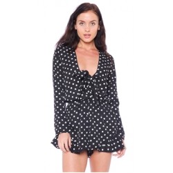 Lioness Black and White Polka 'Clarity' Playsuit