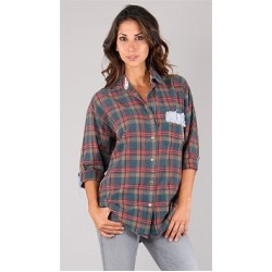 Riley Vintage One of a Kind Flannel Button Up Tee