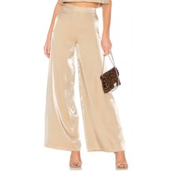 Lovers + Friends Gold 'Zoey' Wide Leg Pants