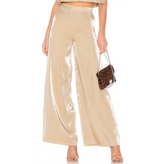 Lovers + Friends Gold \'Zoey\' Wide Leg Pants