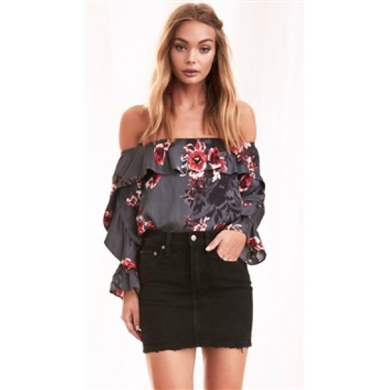 Lovers + Friends Romantic Floral \'Addie\' Blouse