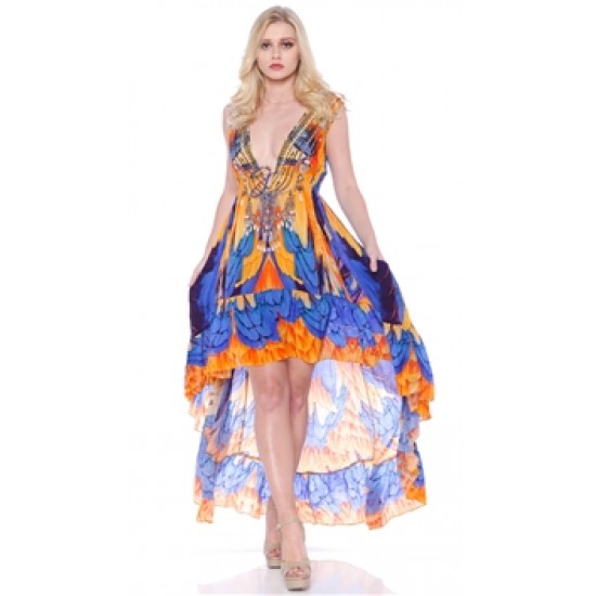 Parides Sunset Willow \'Macedonia\' Hi-Low Dress