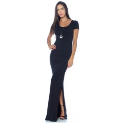 Nicole Andrews Collection Black 'Forever' Maxi Dress