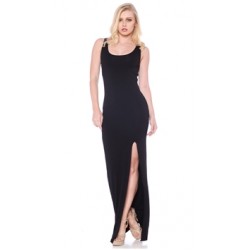 Nicole Andrews Collection Black 'Malibu Mermaid' Maxi Dress