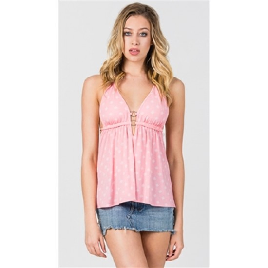 Nicole Andrews Pink Patterned \'Malibu\' Top