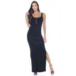 Nicole Andrews Collection Black 'Forever' Tank Maxi Dress