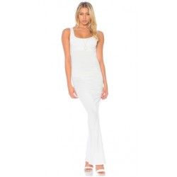 Nicole Andrews Collection White 'Forever' Tank Maxi Dress