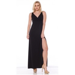 Nicole Andrews Collection Black 'Malibu' Maxi Dress