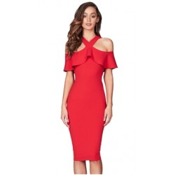 Nookie Red 'Hermosa' Midi Dress
