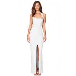 Nookie White 'Boulevarde' Halter Gown